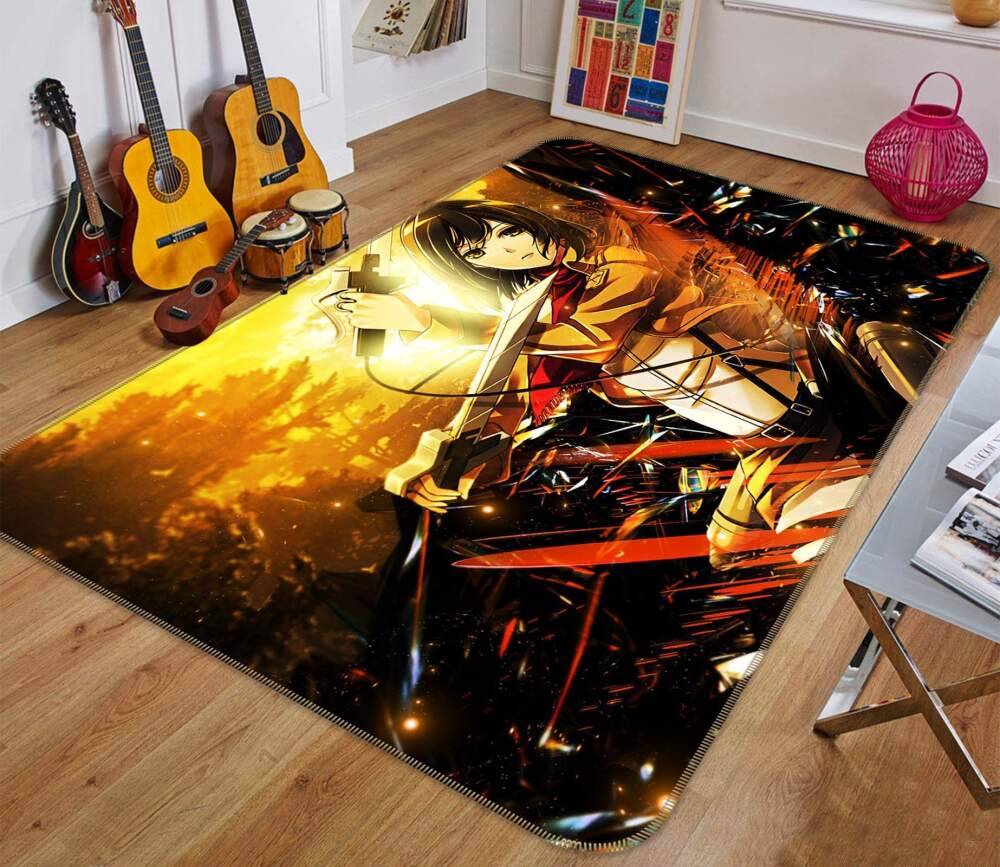 Attack On Titan Anime 21 Area Rug Living Room And Bed Room Rug Rug Regtangle Carpet Floor Decor Home Decor