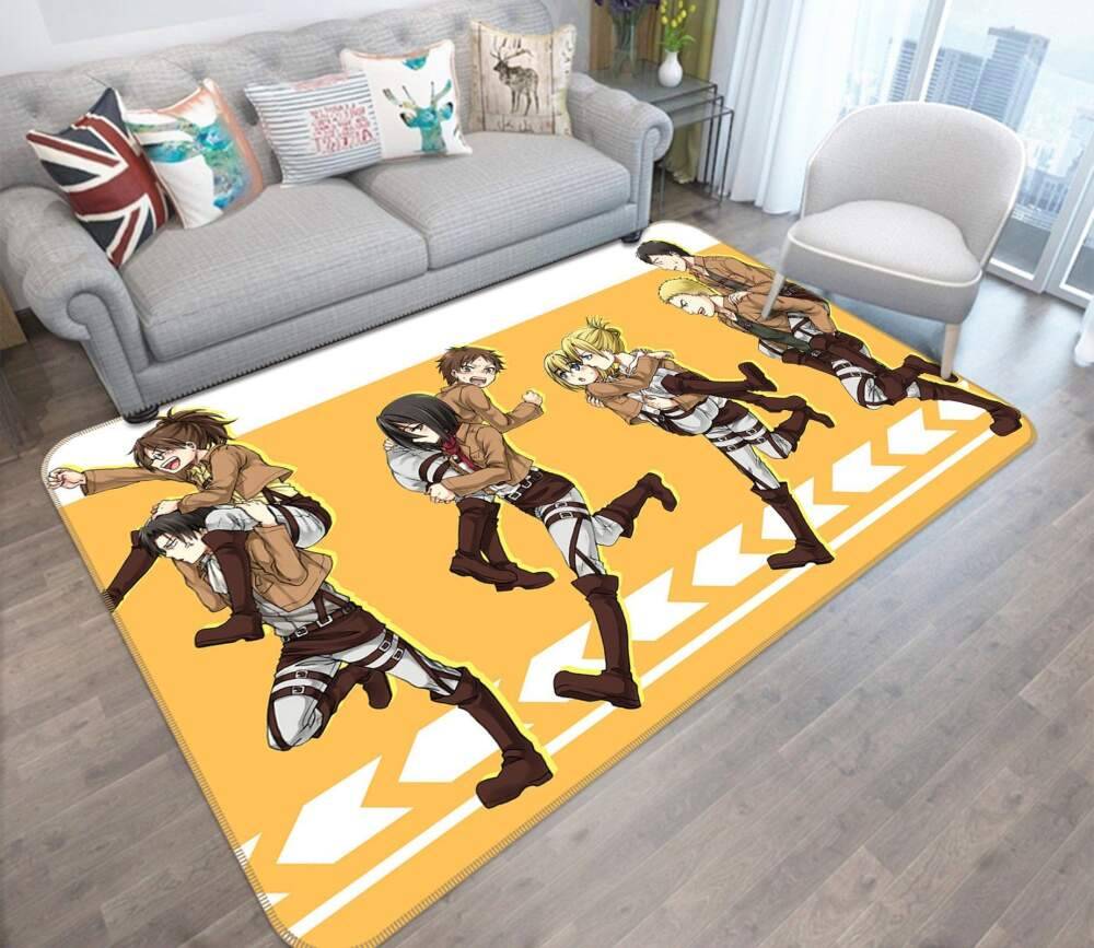 Attack On Titan Anime 23 Area Rug Living Room And Bed Room Rug Rug Regtangle Carpet Floor Decor Home Decor