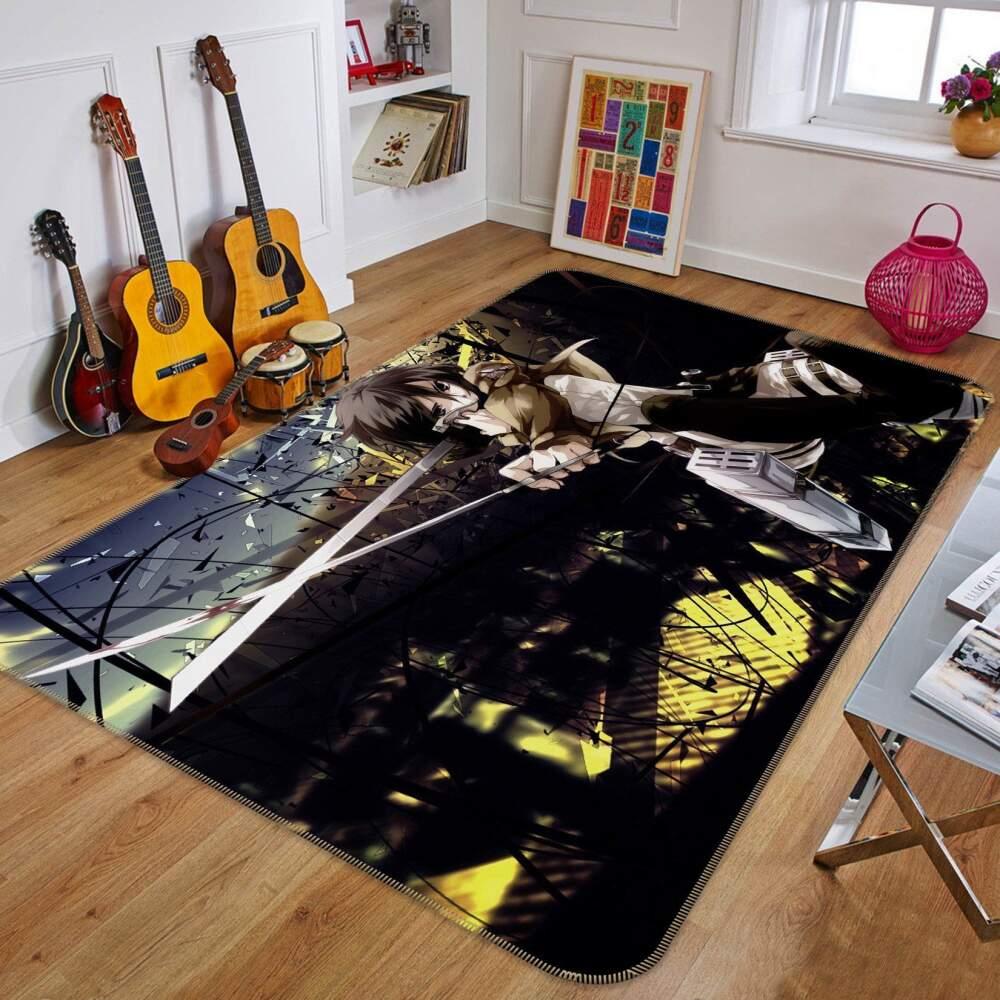 Attack On Titan Anime 39 Area Rug Living Room And Bed Room Rug Rug Regtangle Carpet Floor Decor Home Decor