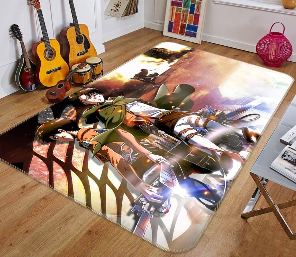Attack On Titan Anime 42 Area Rug Living Room And Bed Room Rug Rug Regtangle Carpet Floor Decor Home Decor
