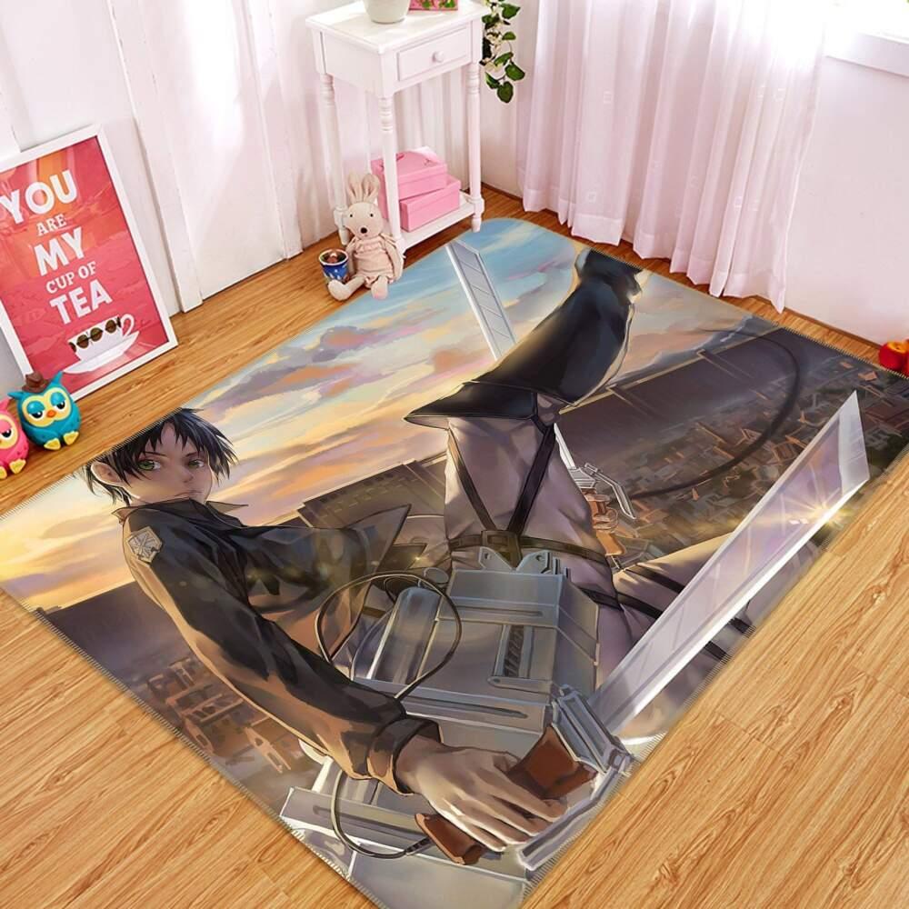 Attack On Titan Anime 48 Area Rug Living Room And Bed Room Rug Rug Regtangle Carpet Floor Decor Home Decor