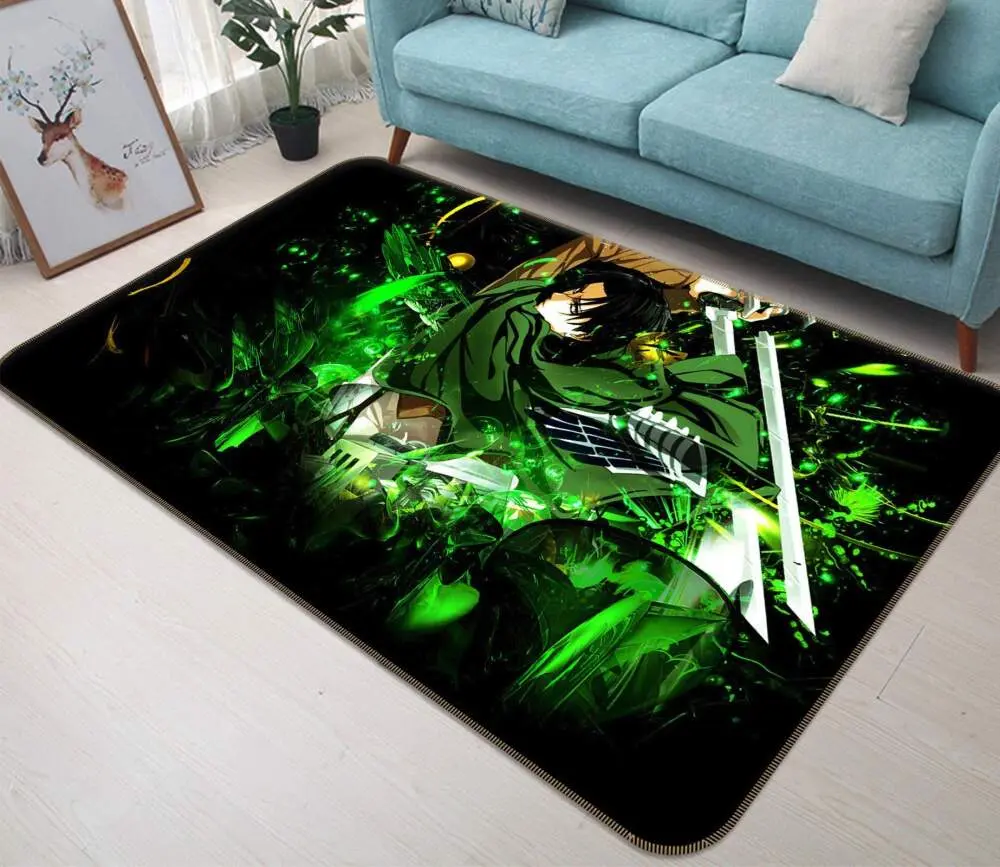 Attack On Titan Anime 5 Area Rug Living Room And Bed Room Rug Rug Regtangle Carpet Floor Decor Home Decor