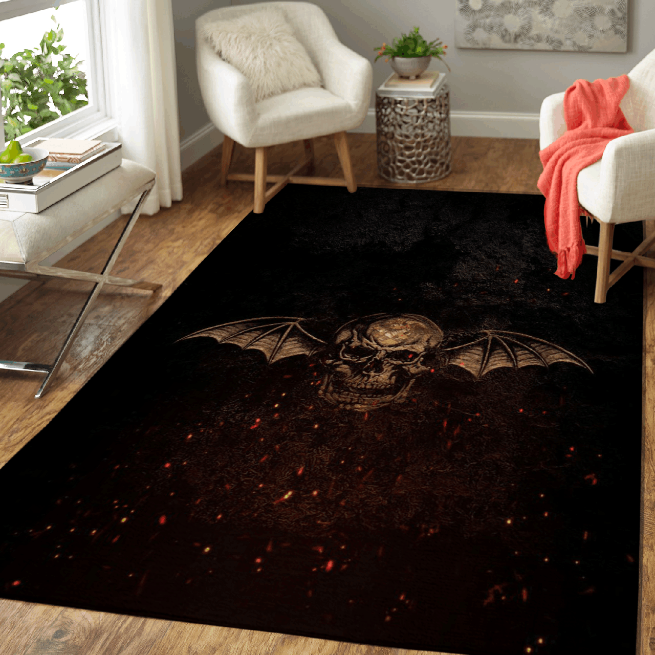 Avenged Sevenfold Music Symbols Art For Fans Area Rug Living Room Carpet Rug Regtangle Carpet Floor Decor Home Decor
