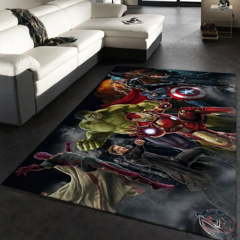 Avenger End Game Area Rugs Marvel Superhero Movies 1 Area Rug Living Room And Bed Room Rug Rug Regtangle Carpet Floor Decor Home Decor