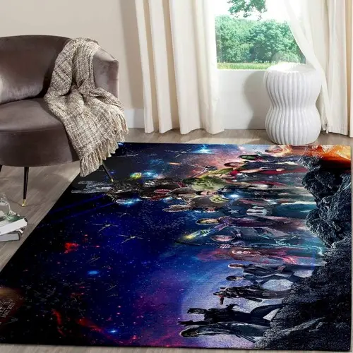 Avenger End Game Area Rugs Marvel Superhero Movies Living Room Carpet V2