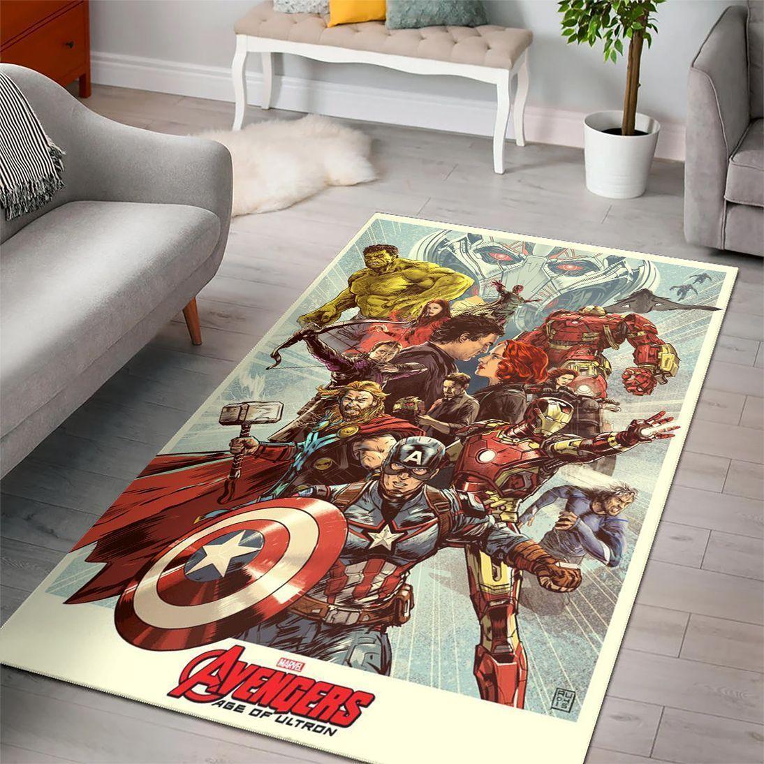 Avenger Marvel Movies Area Rugs Living Room Carpet Rug Regtangle Carpet Floor Decor Home Decor