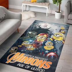 Avenger Minions Despicable Minions Cartoon Movies Area Rugs Living Room Carpet Rug Regtangle Carpet Floor Decor Home Decor