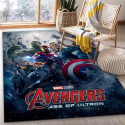 Avengers Age Of Ultron Movie Area Rug Living Room And Bed Room Rug Rug