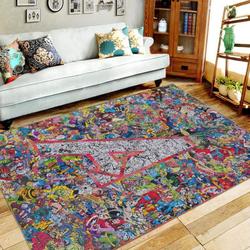 Avengers Area Rug Living Room Rug Home Decor Home Decor Bedroom Living Room