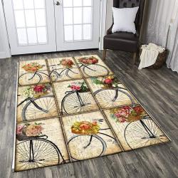 Nine Wheels Divine Bicycle Dhckl0210 Rug Living Room Rug Home Decor