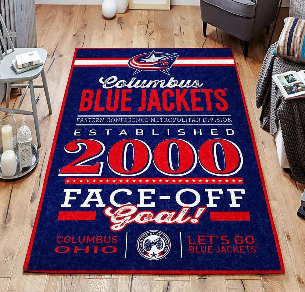 Blue Jackets Area Rugs Living Room