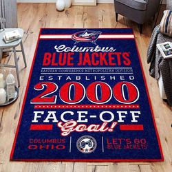 Blue Jackets Area Rugs Living Room