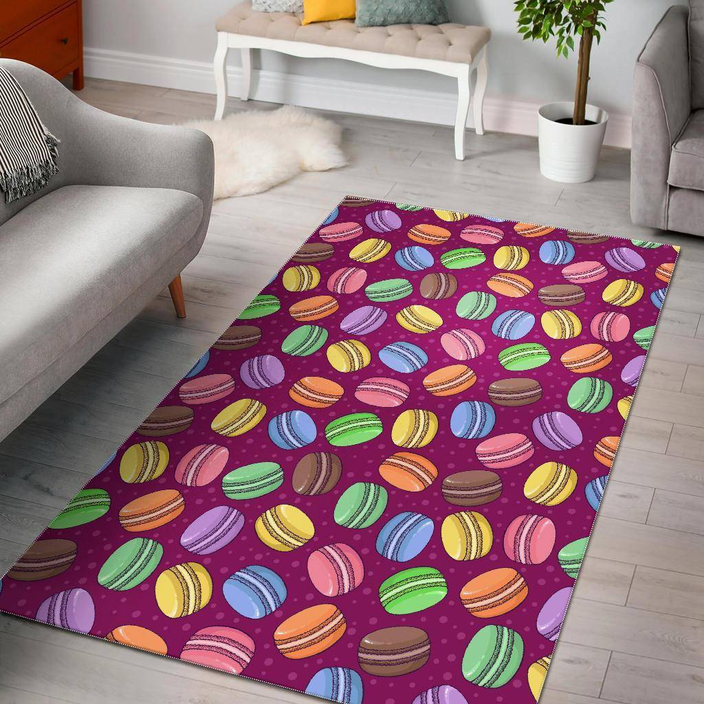 Axolotl White Pattern Print Area Rug Living Room Rug Home Decor
