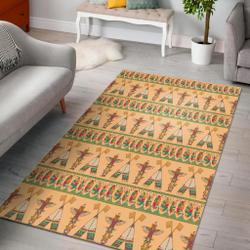 Aztec Indians Navajo Tribal Native American Print Area Rug Living Room Rug Home Decor