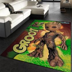 Baby Groot Marvel 1 Area Rug Living Room And Bed Room Rug Rug Regtangle Carpet Floor Decor Home Decor