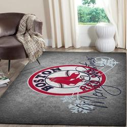 Boston Red Sox Rug Living Room Rug Home Decor Area Rug Living Room Rug Home Decor Floor Decor