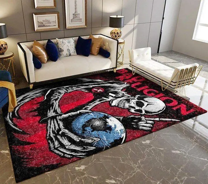 Bad Religion Area Rug Skeleton Music Ofd 1909081 Area Rug Living Room Carpet Rug Regtangle Carpet Floor Decor Home Decor