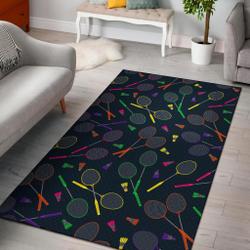 Badminton Colorful Pattern Print Area Rug Living Room Rug Home Decor
