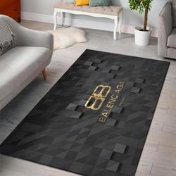 Balenciaga Area Rug Dark Hypebeast Carpet Luxurious Fashion Brand Logo Living Room Rugs Rug Regtangle Carpet Floor Decor Home Decor V17235
