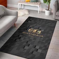 Balenciaga Area Rug Dark Hypebeast Carpet Luxurious Fashion Brand Logo Living Room Rugs Rug Regtangle Carpet Floor Decor Home Decor V17238