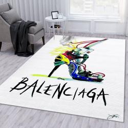 Balenciaga Area Rug For Christmas; Fashion Brand Rug Bedroom Rug Famil