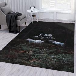 Balenciaga Area Rug For Christmas; Fashion Brand Rug Bedroom Rug Home