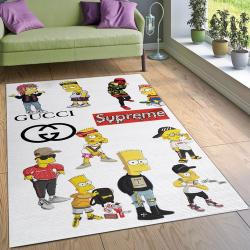 Balenciaga Area Rug For Christmas; Fashion Brand Rug Living Room Rug F