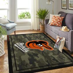 Baltimore Orioles Mlb Area Rugs Camo Style Living Room Carpet Home Rug