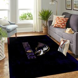 Baltimore Ravens Area Rug Nfl Football Living Room Home Decor Carpet V1774