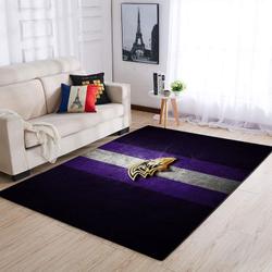 Baltimore Ravens Area Rug Nfl Football Living Room Home Decor Carpet V1778