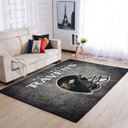 Baltimore Ravens Area Rug Nfl Football Living Room Home Decor Carpet V1799