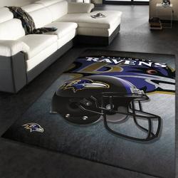 Baltimore Ravens Area Rug Nfl Football Living Room Home Decor Carpet 10