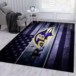 Baltimore Ravens Us Style Area Rug Nfl Football Living Room Home Decor Carpet