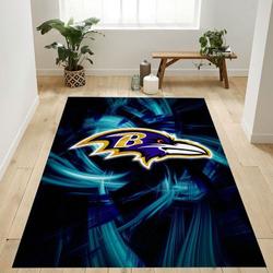 Baltimore Ravens Area Rug Nfl Football Living Room Home Decor Carpet 18