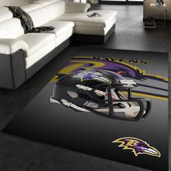Baltimore Ravens Area Rug Nfl Football Living Room Home Decor Carpet 19