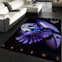 Baltimore Ravens Area Rug Nfl Football Living Room Home Decor Carpet 20