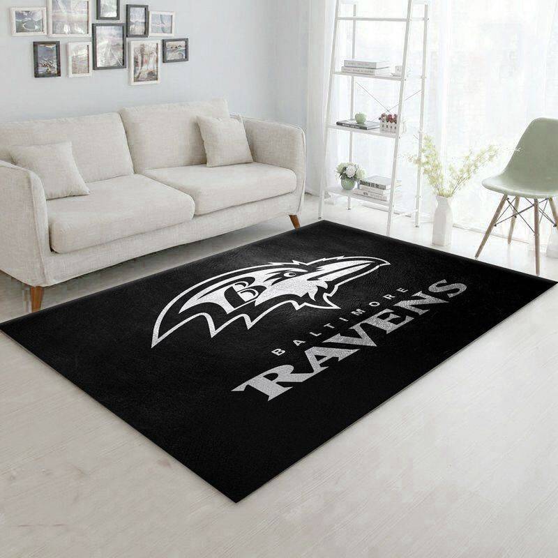 Baltimore Ravens Area Rug Nfl Football Living Room Home Decor Carpet 23