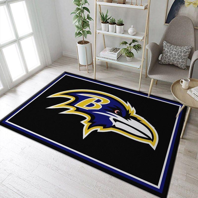 Baltimore Ravens Area Rug Nfl Football Living Room Home Decor Carpet 25