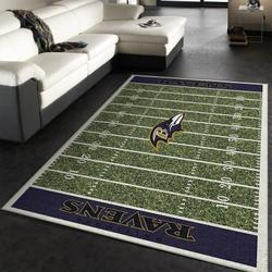 Baltimore Ravens Area Rug Nfl Football Living Room Home Decor Carpet 26