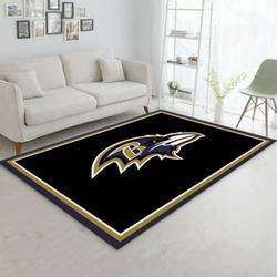 Baltimore Ravens Area Rug Nfl Football Living Room Home Decor Carpet 3