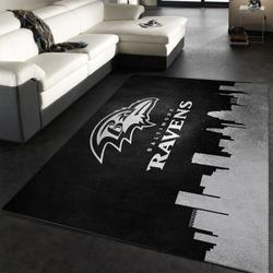 Baltimore Ravens Area Rug Nfl Football Living Room Home Decor Carpet 32