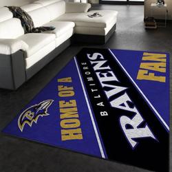 Baltimore Ravens Area Rug Nfl Football Living Room Home Decor Carpet 33
