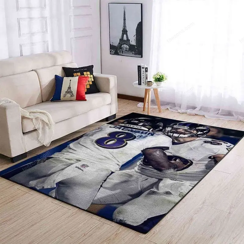 Baltimore Ravens Area Rug Nfl Football Living Room Home Decor Carpet 38