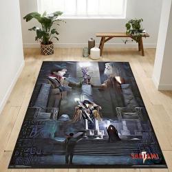 Bamboo Koala Pattern Print Area Rug Living Room Rug Home Decor
