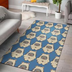 Banana Monkey Print Pattern Area Rug Living Room Rug Home Decor