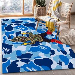 Bape Area Rug For Christmas; Fashion Brand Rug Bedroom Rug Christmas G