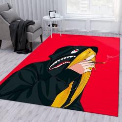 Bape Area Rug For Christmas; Fashion Brand Rug Bedroom Rug Home Decor
