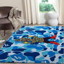 Bape Area Rug Hypebeast Carpet Luxurious Fashion Brand Logo Living Room Rugs Rug Regtangle Carpet Floor Decor Home Decor V1404