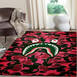 Bape Area Rug Hypebeast Carpet Luxurious Fashion Brand Logo Living Room Rugs Rug Regtangle Carpet Floor Decor Home Decor V1410