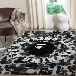 Bape Area Rug Hypebeast Fashion Brand Living Room Carpet Rug Regtangle Carpet Floor Decor Home Decor V11225